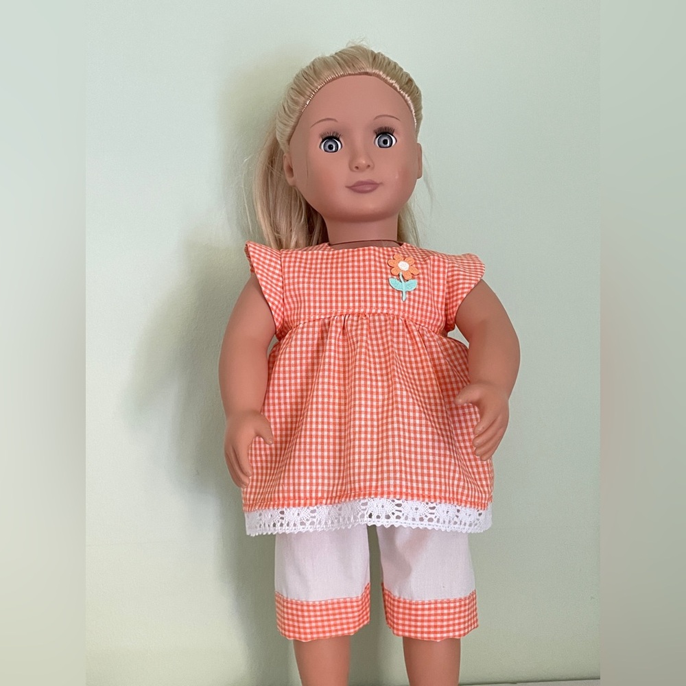 Orange Gingham outfit